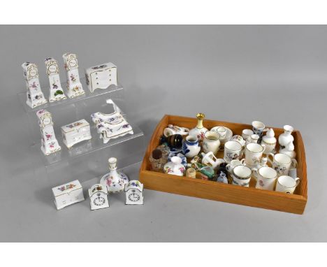 A Collection of Various Miniatures to comprise Coalport Tankards, Hammersley, Royal Worcester etc 