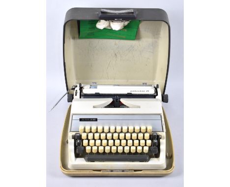 A Vintage Cased Adler Gabrielle 25 Manual Portable Typewriter 