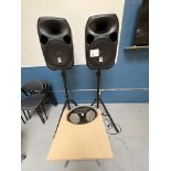 ROCKVILLE POWER GIG RPG-122K DUAL 12" POWERED SPEAKERS WITH HARMON/KARDON GO+PLAY MINI PORTABLE