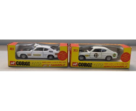 Two boxed Corgi Whizzwheels 303 Roger Clarks 3 Litre V6 Ford CapriLocation: 