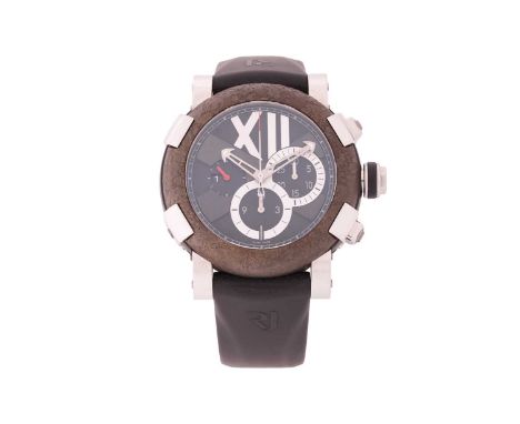 A Romain Jerome Titanic DNA Chronograph Rusted Steel T-Oxy 3 Steel/Titanium with Rusted Steel Bezel watch ref: CH.T.OXY3.11BB