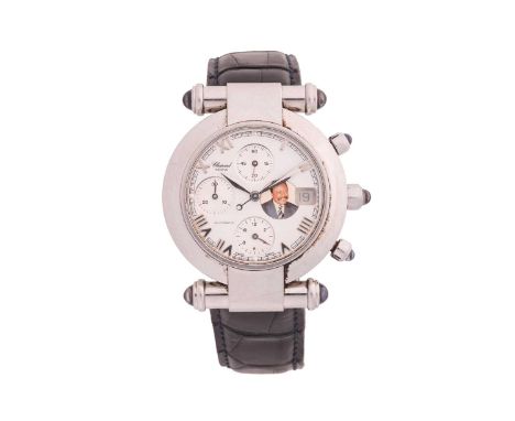 A Chopard Imperial Chronograph wristwatch.Model: 37/8209-33Serial: 474093Case Material: Steel Case diameter: 37mmDial: Silver