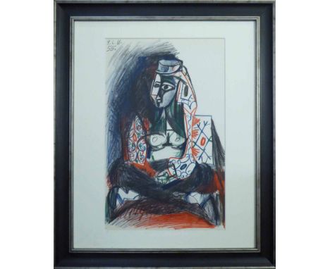 AFTER PABLO PICASSO, lithograph in colours, from 'Carnet de la Californie' published by edition Cercle d'Art 1959, 42cm x 26c