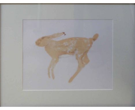 DAME ELISABETH FRINK 'Hare', print from Wild animals series, signed in the plate, 60cm x 45cm, framed. (Subject to ARR - plea