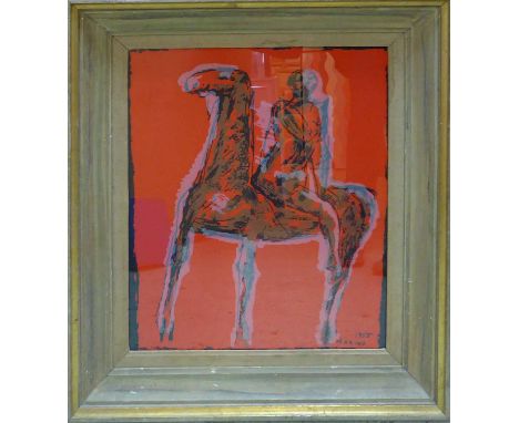 MARINO MARINI 'The Rider', 1955, lithograph signed and dated in the plate, 67cm x 51cm, framed and glazed. (Subject to ARR - 