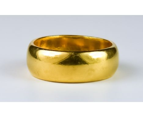 A 22ct Gold Wedding Band, size K+, gross weight 7.1g