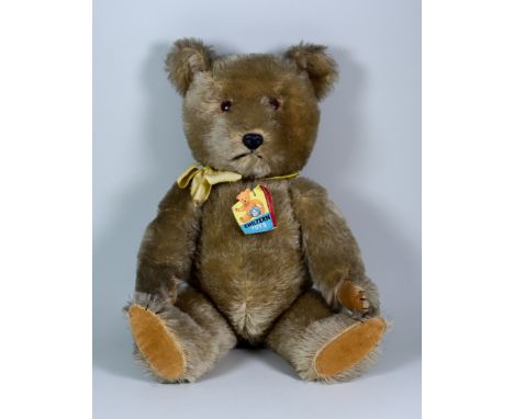 A Chiltern Musical Teddy Bear, English, 1950s, 17ins