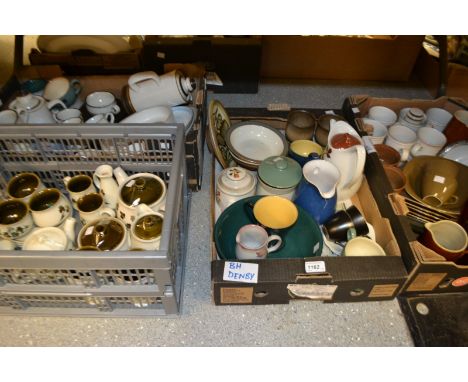 Denby Pottery - Shamrock, Troubadour, Chatsworth, Potter's Wheel, Bakewell, Luxor, various; Denby mugs, Glamis Castle, The To