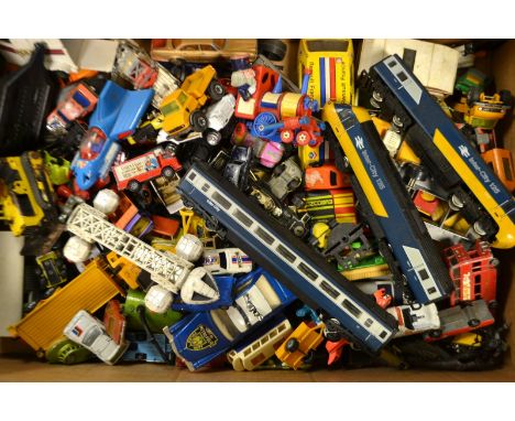 Die-cast models - a Corgi Supermobile from Superman; a Corgi Eagle from Space 1999 ; a Corgi Magic Roundabout train; others, 