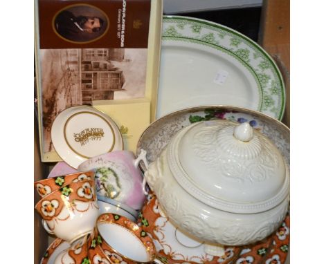 Ceramics - an Royal Albert tea service; a Wedgewood Patrician tureen and stand; Woods meat plate; Players advertising set etc