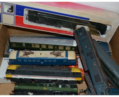 Trains OO gauge - a Jouef 8913 Aunetania, diesel;  a Liliput 1013 Western Lady, both boxed;  others Hornby;  lima;  etc unbox