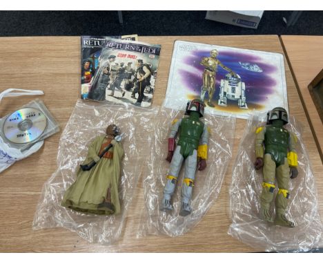 Selection of vintage star wars memorabilia includes 1979 Products Corp etc