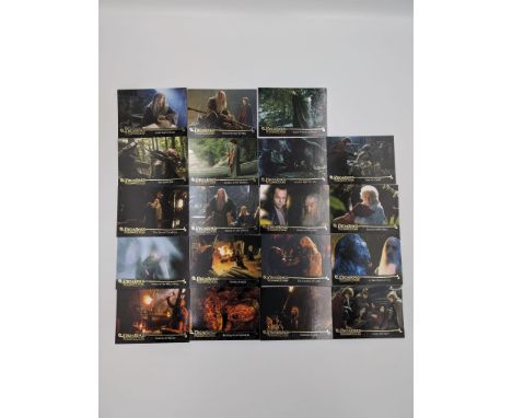 Presenting the Lord of the Rings trilogy Topps trading cards spanning all three films. This lot guarantees no duplicates and 