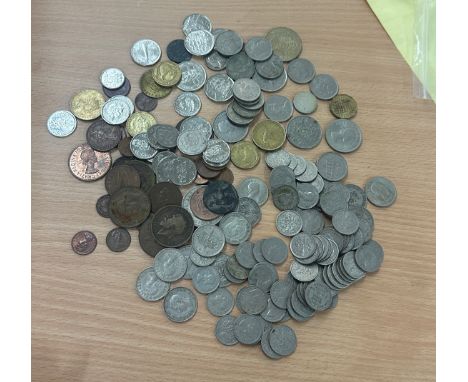 Selection of vintage coins  to include foreign 