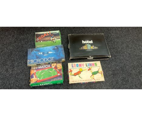 Selection of vintage games to include ' Denys Fishers Hotel', ' Loony Links' etc 