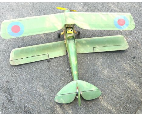 Large Tiger moth model plane R-4571, needs repair