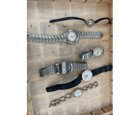 Selection of assorted watches includes Sekonda, Burden, Timex etc 