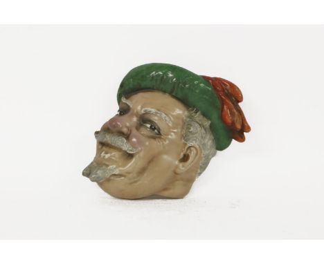 An unusual Goebel wall mask, in the form of a moustached man