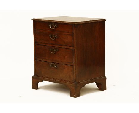George III mahogany adapted commode