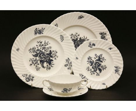 Royal Worcester Blue Sprays dinner service
