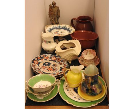 A large collection of ceramics,including Imari plates and Royal Worcester