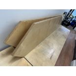 LOT: (2) Dessus Lunch Bar, 84'', avec (3) Bases