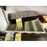 LOT: Récipient à Condiments-Bar & Bac à Ustensils