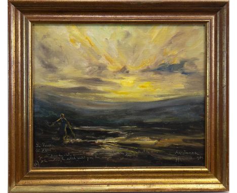 ARMAND GUSTAVE JAMAR (BELGIAN 1870 - 1946), THE PARADISE oil on canvas, signed, dated and incribed 37cm x 46cm Framed Note: T