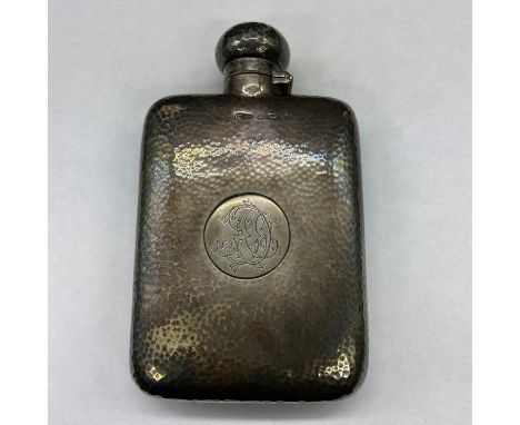 A Silver Hip Flask, makers mark for Cornelius Desormeaux Saunders &amp; James Francis Hollings (Frank) Shepherd, dated Birmin