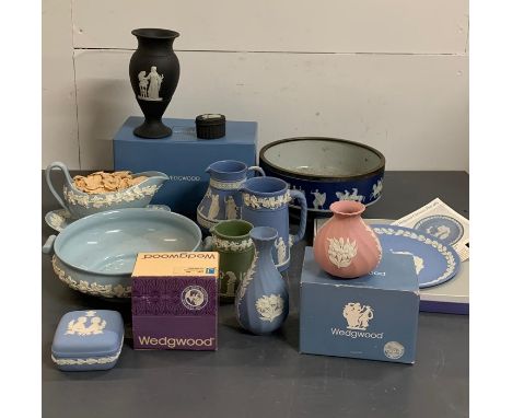A collection of Wedgewood Jasperware