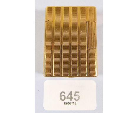 A gold plated Dupont lighter