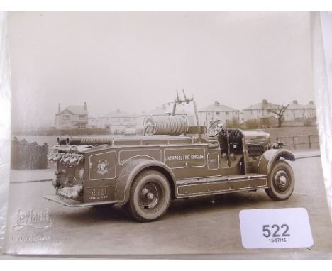 A Leyland Motor's photograph of Liverpool fire brigade engine