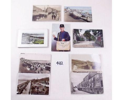 Dorset - topo including Bethenhampton Village, Southbourne (retail) Parade with vintage vehicles, RP Chideock, RP Bradpole, P