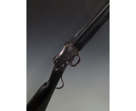W W Greener Greener's GP Gun Martini-Henry style underlever action 12 bore single barrelled shotgun with chequered grip and f