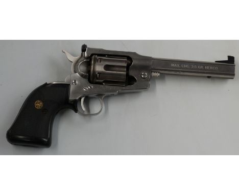 Westlake Ruger Old Army .38 nitro proofed six-shot single action revolver with adjustable sights, chequered grips and 6 inch 
