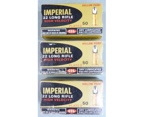 One-hundred-and-forty-one Imperial High Velocity .22 rifle cartridges.&nbsp;PLEASE NOTE THAT A VALID RELEVANT FIREARMS/SHOTGU