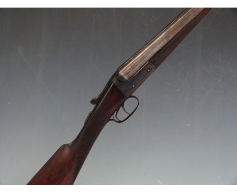 Ben Evans & Co 12 bore side by side shotgun with named and engraved lock, engraved trigger guard, underside and top plate, ch