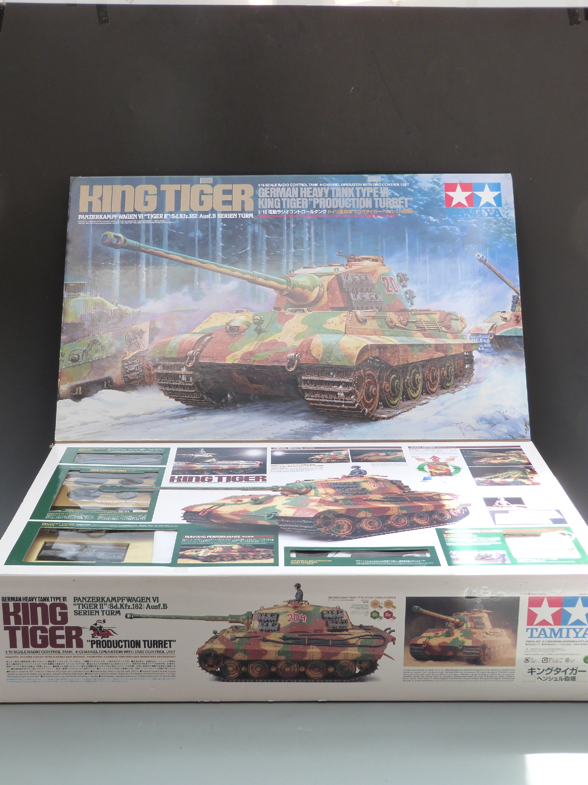 Tamiya 1:16 scale radio control King Tiger German Heavy Infantry Tank ...