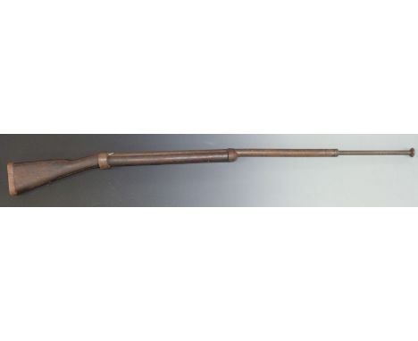 C G Bonehill sprung bayonet training or practice rifle with wooden stock stamped with ministry broad arrow and '1916 C.G. Bon