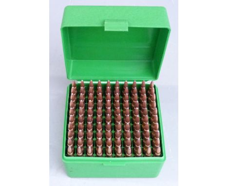 One-hundred .223 rifle cartridges, in Case-Gard RS100 carry case.&nbsp;PLEASE NOTE THAT A VALID RELEVANT FIREARMS/SHOTGUN CER