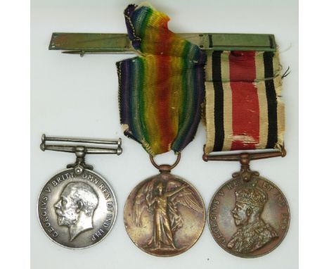 British Army WWI medals comprising War Medal and Victory Medal named to 201333 ASC Pte D Williams together with his Special C