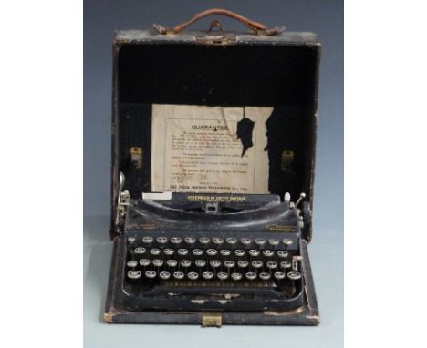 Smith Premier Chum portable vintage typewriter in carry case&nbsp;