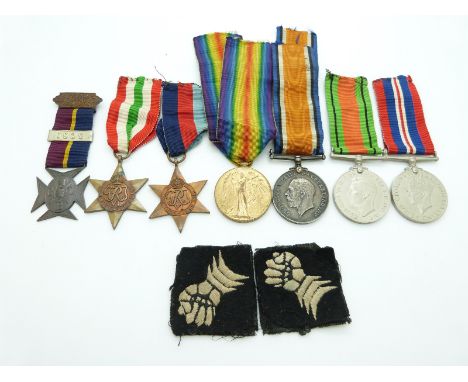 British Army medal group comprising WWI&nbsp;War Medal and Victory Medal named to 233030 Sapper J Taylor, Royal Engineers, WW