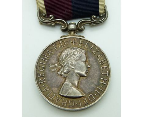 Royal Air Force Long Service and Good Conduct Medal (Elizabeth II) named to 1251209 SAC R George, RAF