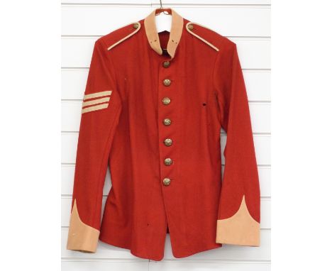 British Army sergeant's tunic with general service buttons