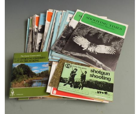 Twenty-nine volumes of The Shooting Times c1950's-1960's together with 11 other shooting related books including Know The Gam