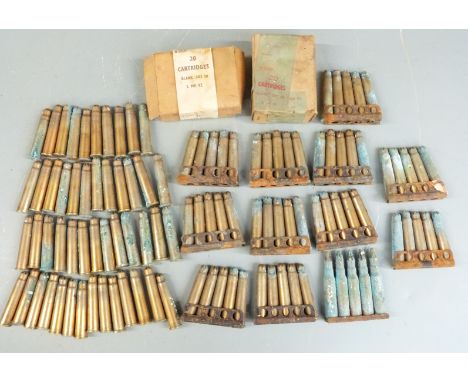 A collection of .303 blank rifle cartridges, some in original boxes.&nbsp;PLEASE NOTE THAT A VALID RELEVANT FIREARMS/SHOTGUN 
