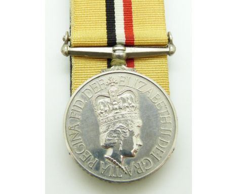 British Army Iraq Medal named to 2500660 Pte J A Keane, Yorkshire Regiment, with box