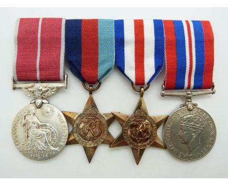 British Empire Medal together with 1939/1945 Star, France &amp; Germany Star and War Medal for 10557918 A/WO Class 1 Thomas P