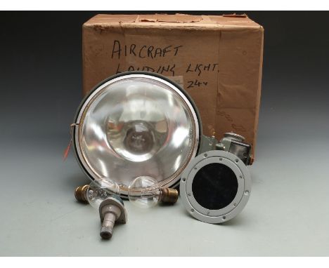 WWII or later type K aircraft landing light 5C/2052 in original packaging